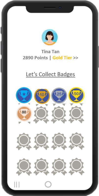 Badge customer loyalty programs to engage and attract customers