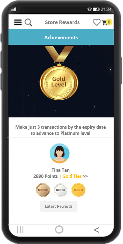Gamified loyalty program Tier-based customer loyalty programs to engage and attract customers