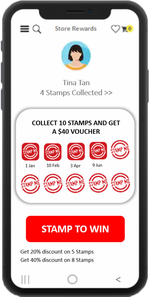 Stamp to win (Gamified Loyalty Program)