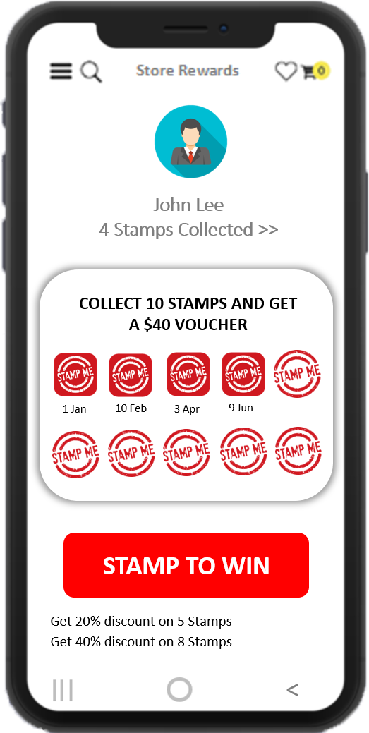 Stamp to win (Gamified Loyalty Program)