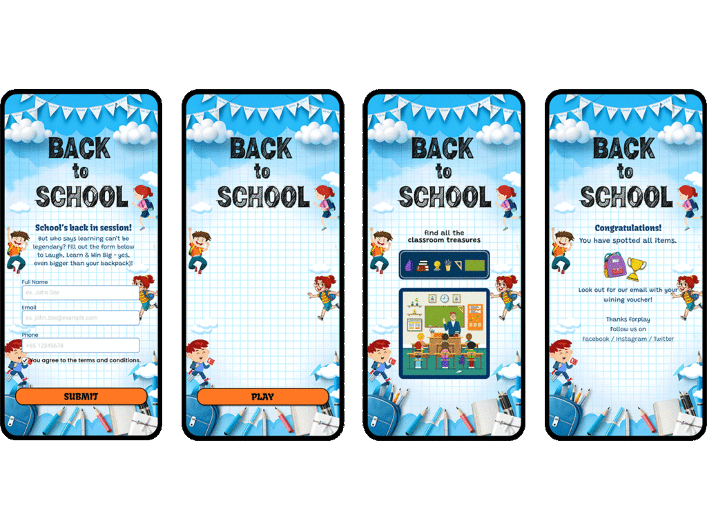 Back-to-school gamified campaign