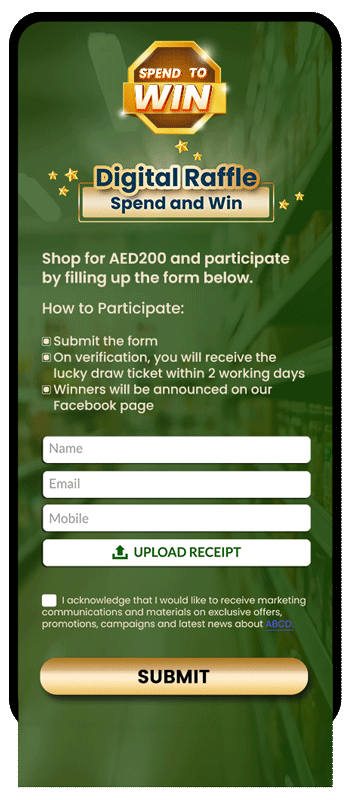 Image of receipt-based incentive campaign